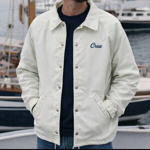 Vtg Birdie Nautical Windbreaker Crew Yacht Sailing Jacket M Richard A Leslie USA